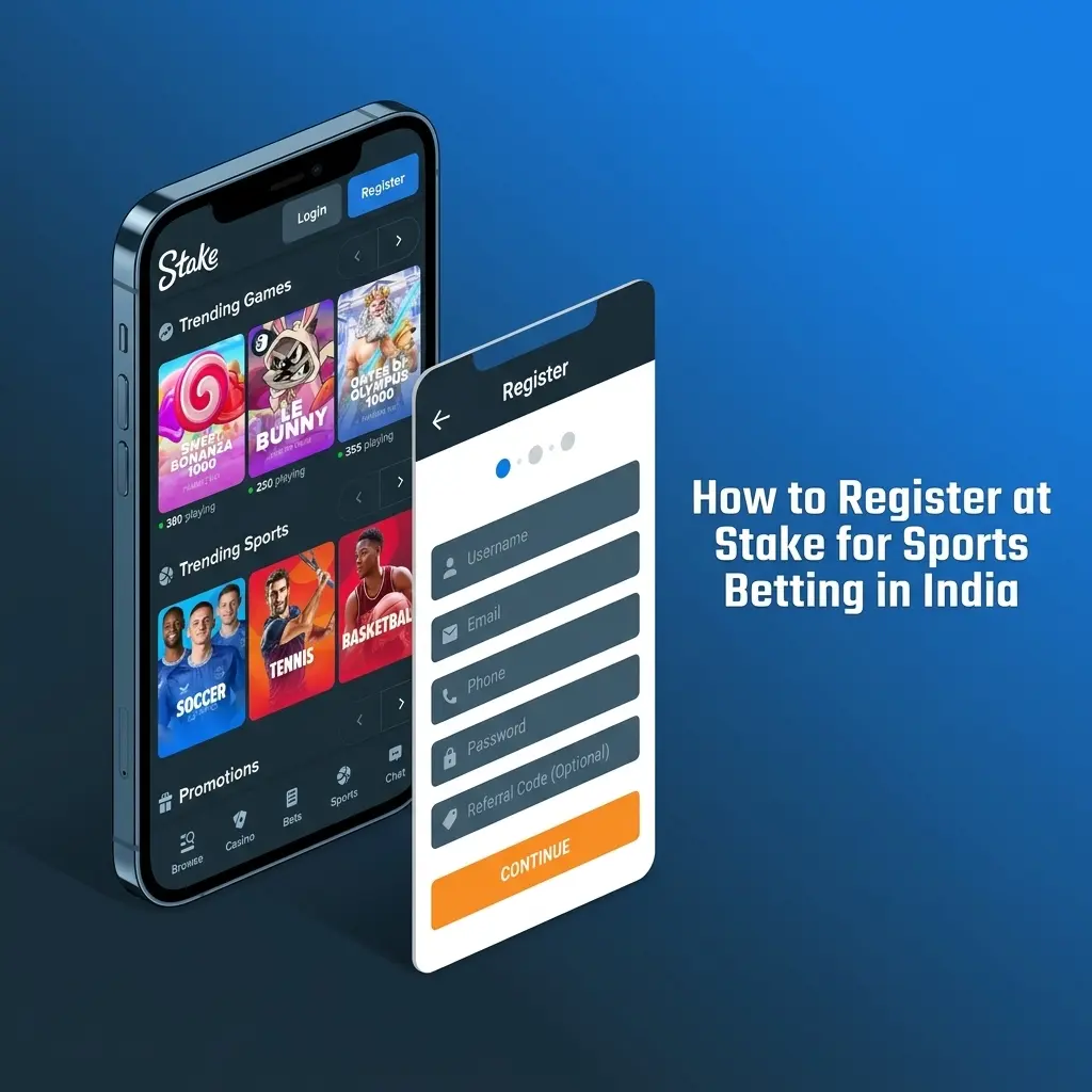How to Register at Stake for Sports Betting in India